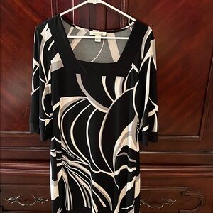 White House Black Market Monochrome Dress
